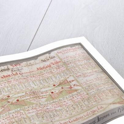 Original arrangement plan for the Royal Prussian Army, 1736 by German School