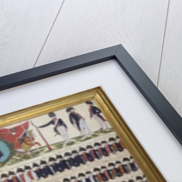 New uniform designs for the Royal Prussian Army, 1799 by German School