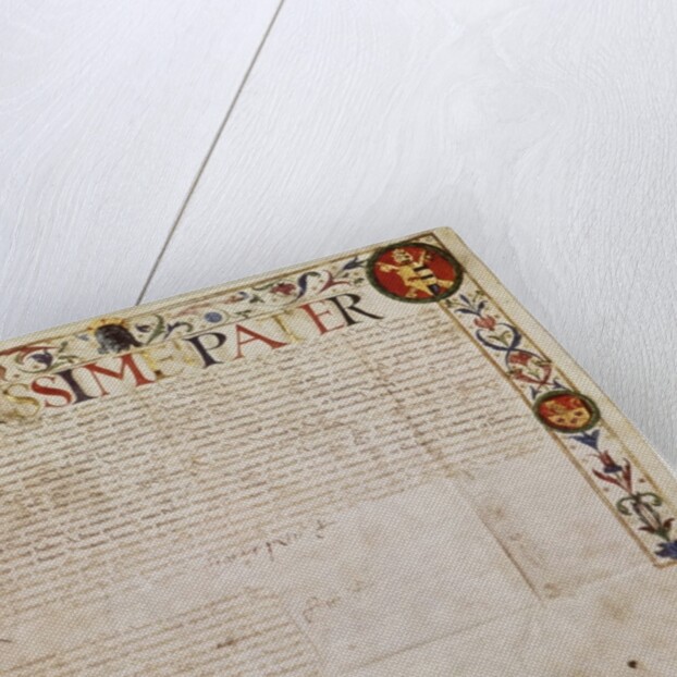 A petition from the German banking family Fugger to Pope Alexander VI by German School