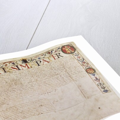 A petition from the German banking family Fugger to Pope Alexander VI by German School
