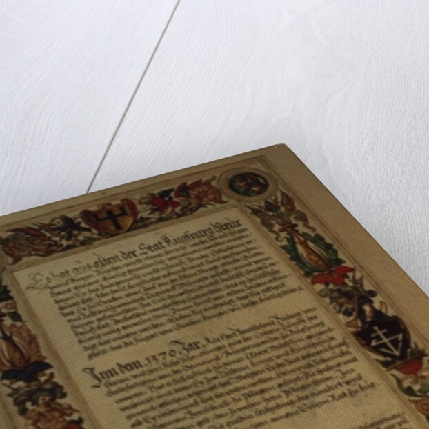 Page from the 'Geheim Ehrenbuch des Fuggerschen Geschlechts' by School German