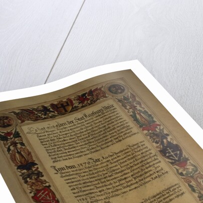 Page from the 'Geheim Ehrenbuch des Fuggerschen Geschlechts' by School German