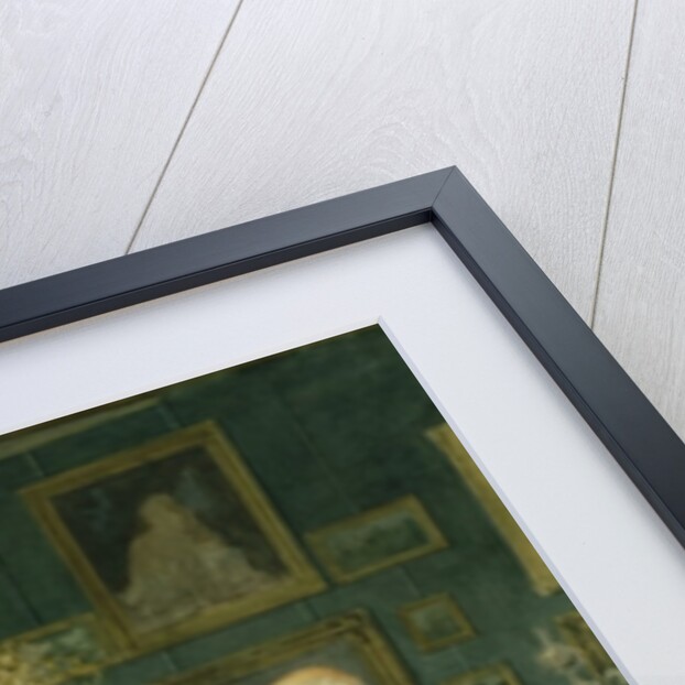 Bismarck with Emperor Wilhelm I in a room in the Unter den Linden palace, Berlin by Konrad Siemenroth