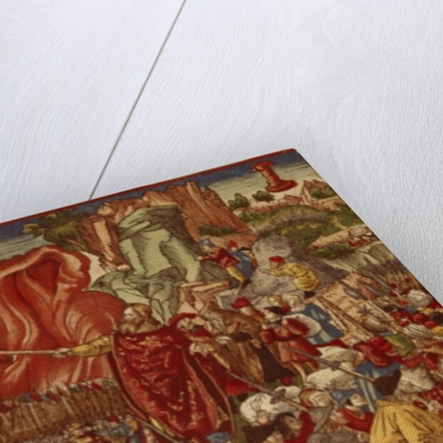 Moses parting the Red Sea, image from the Luther Bible by German School