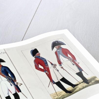 Musketeers and Officers, 1800 by August Leopold Ramm