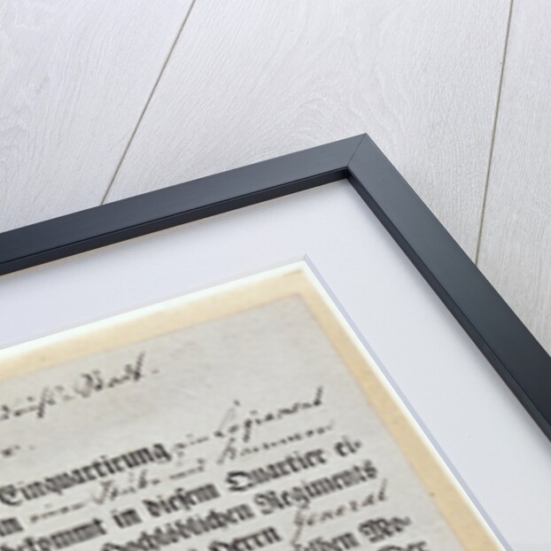 Billeting voucher, 1759 by German School