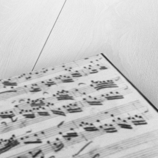 Autograph of the partita 'Sei gegruesset, Jesu guetig' by Johann Sebastian Bach