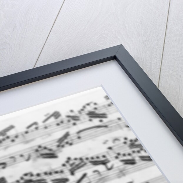 Autograph of the partita 'Sei gegruesset, Jesu guetig' by Johann Sebastian Bach