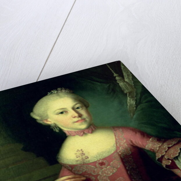 Maria-Anna Mozart, called 'Nannerl', sister of Wolfgang Amadeus Mozart, 1763 by Peter Anton Lorenzoni