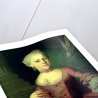 Maria-Anna Mozart, called 'Nannerl', sister of Wolfgang Amadeus Mozart, 1763 by Peter Anton Lorenzoni