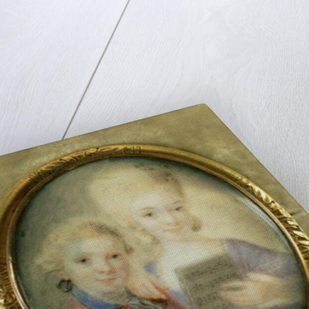 Wolfgang Amadeus Mozart and his sister Maria-Anna, called 'Nannerl' by Eusebius Johann Alphen