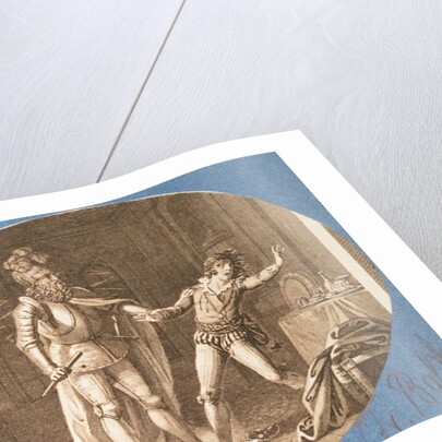 Don Giovanni and the statue of the Commandantore that has come to life by Austrian School