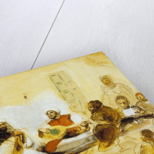 Jewish Musicians, c.1832 by Ferdinand Victor Eugene Delacroix