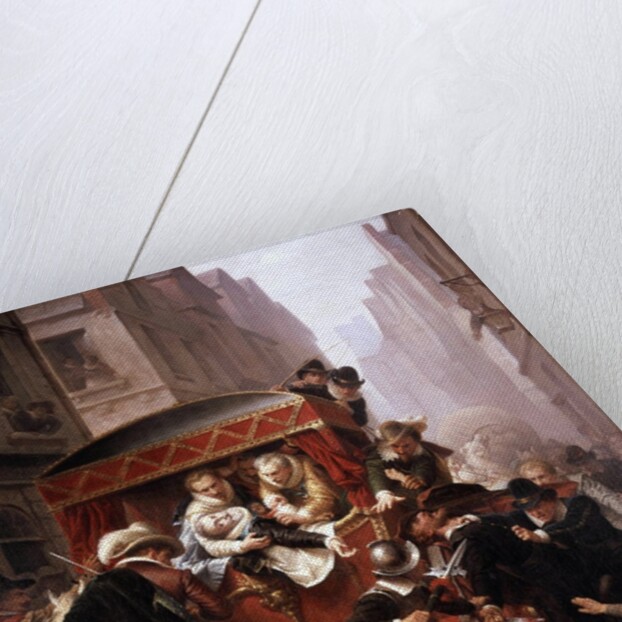 Murder of French King Henri IV by Ravaillac in 1610 in Paris by Charles Housez