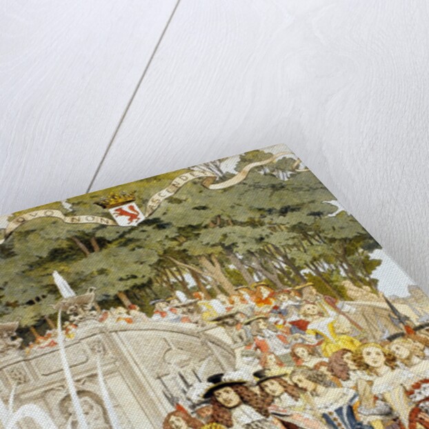 Nicolas Fouquet receiving King Louis XIV at the Chateau de Vaux Le Vicomte, France, 17th August 17 1661 by Maurice Leloir