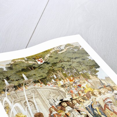 Nicolas Fouquet receiving King Louis XIV at the Chateau de Vaux Le Vicomte, France, 17th August 17 1661 by Maurice Leloir