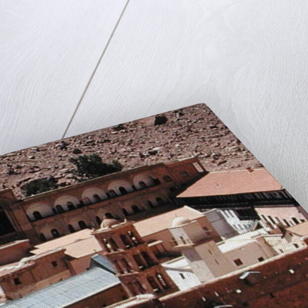 View of the complex of the Sacred Monastery of the God-Trodden Mount Sinai by Byzantine School