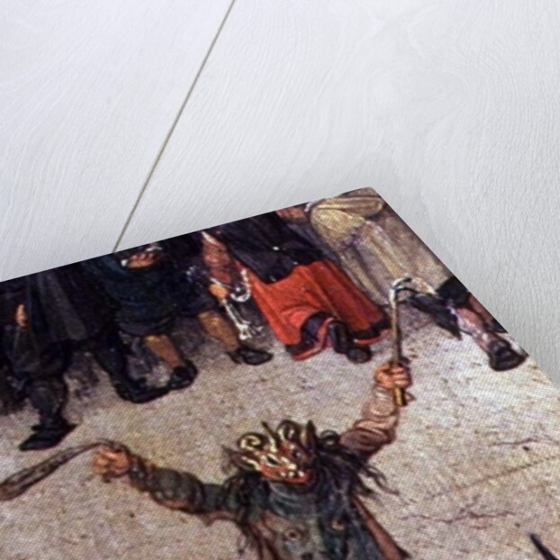 The Triumph of Archduchess Isabella in the Ommeganck in Brussels on 31st May 1615, detail of a figure in a devil costume, 1615 by Denys van Alsloot