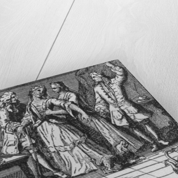 Illustration from 'The Rape of the Lock' by Alexander Pope 1714 by English School