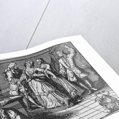 Illustration from 'The Rape of the Lock' by Alexander Pope 1714 by English School