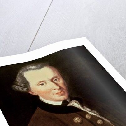 Immanuel Kant, 1768 by Johann Gottlieb Becker