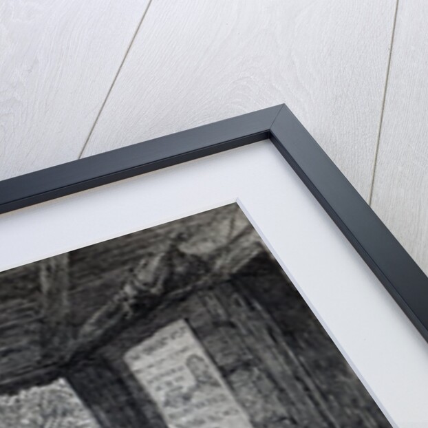 Interior of a settler's hut in Australia by English School
