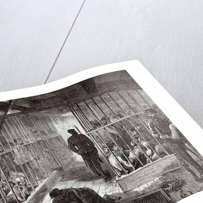 Caged prisoners on route to Botany Bay by English School