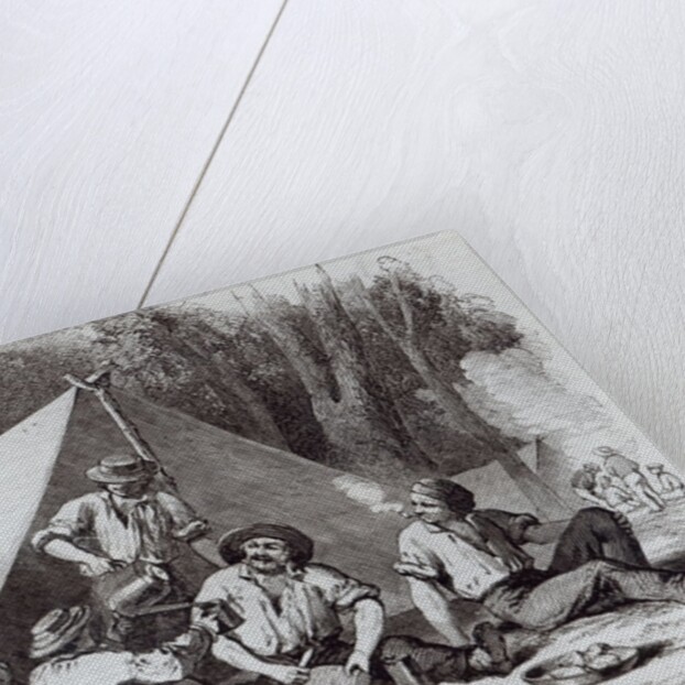 Mount Alexander gold-diggers at evening mess by English School