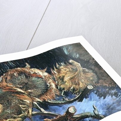 Four sunflowers gone to seed, 1887 by Vincent van Gogh