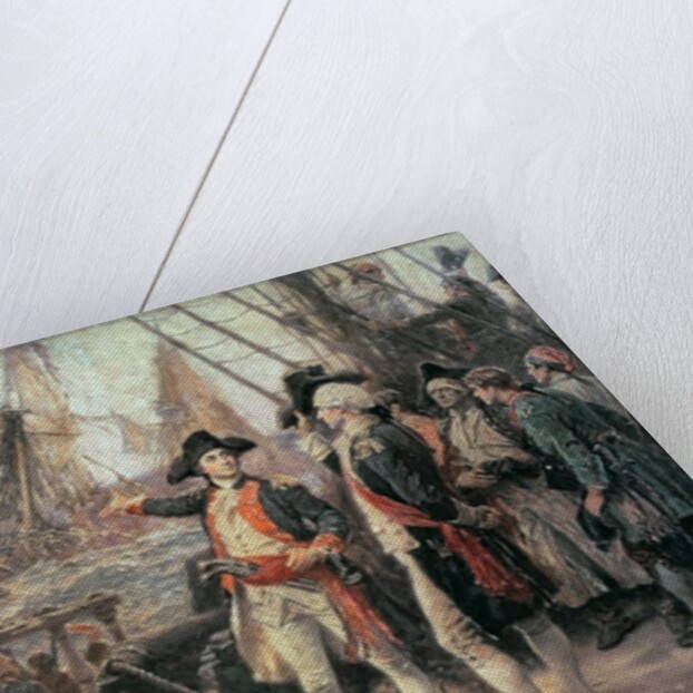 The ship that sank the Victory, 1779 by Jean Leon Gerome Ferris