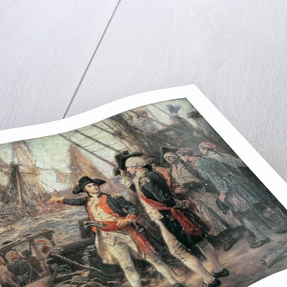 The ship that sank the Victory, 1779 by Jean Leon Gerome Ferris