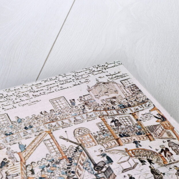 Inside the Old Lutheran Church, York County, 1800 by Lewis Miller