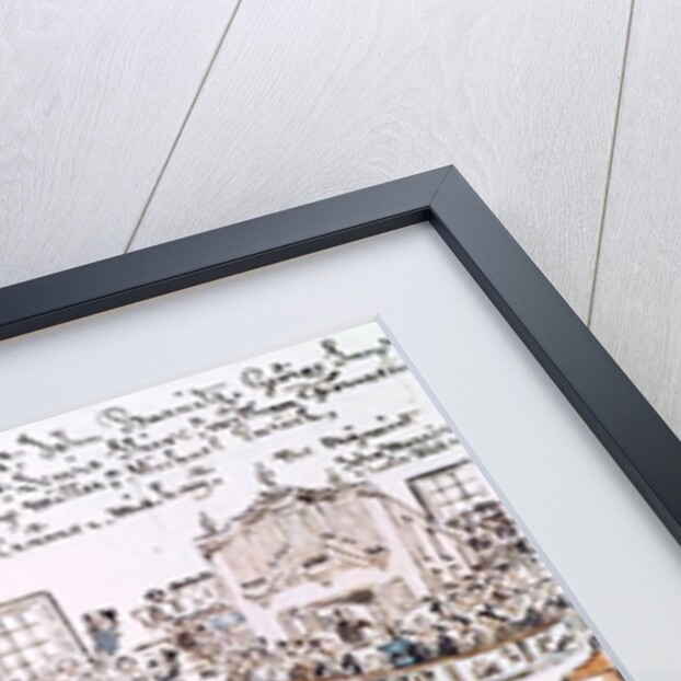 Inside the Old Lutheran Church, York County, 1800 by Lewis Miller