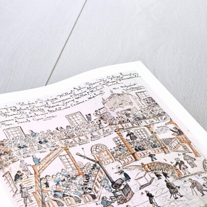 Inside the Old Lutheran Church, York County, 1800 by Lewis Miller