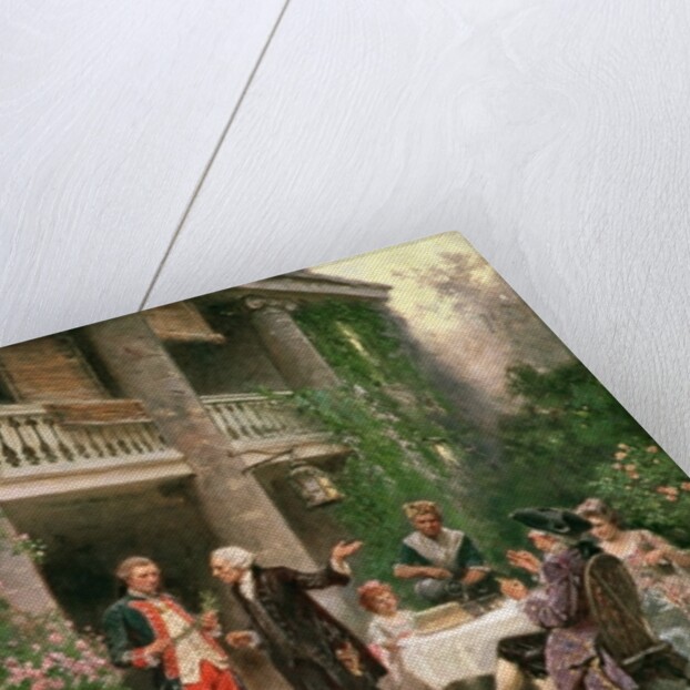 George Washington visiting Bartram's Garden in 1787, painted 1900 by Jean Leon Gerome Ferris