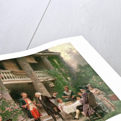 George Washington visiting Bartram's Garden in 1787, painted 1900 by Jean Leon Gerome Ferris