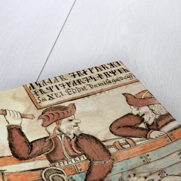 Thor fishing for the serpent of Midgard by Icelandic School