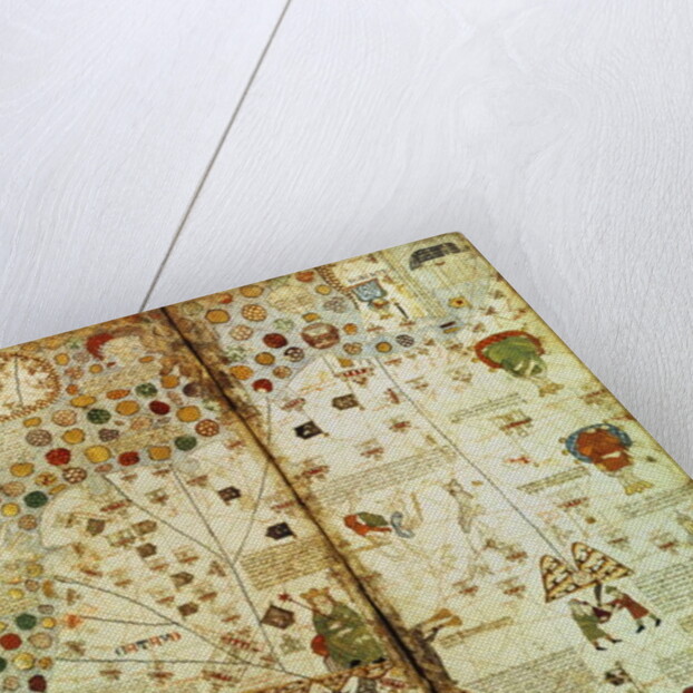Detail from a Catalan World Map, 1375 by Catalan School