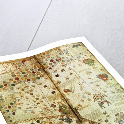 Detail from a Catalan World Map, 1375 by Catalan School