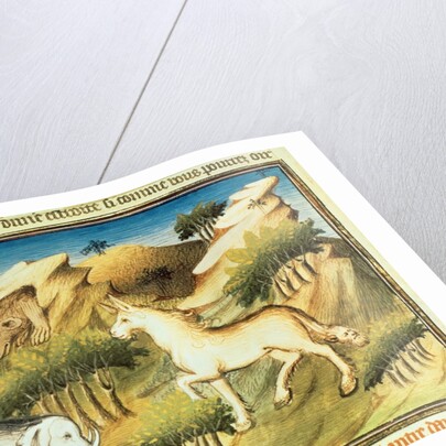 Mythical animals in the wilderness, c.1410-12 by Boucicaut Master