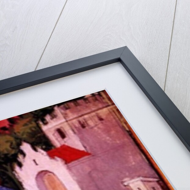 Allegorical illustration showing an Arab unlocking the gate of Knowledge, reputedly written and illuminated by Nicolas Flamel by Anonymous