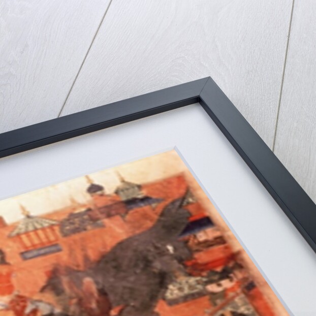 Mongols under the leadership of Hulagu Khan storming and capturing Baghdad in 1258 by Persian School