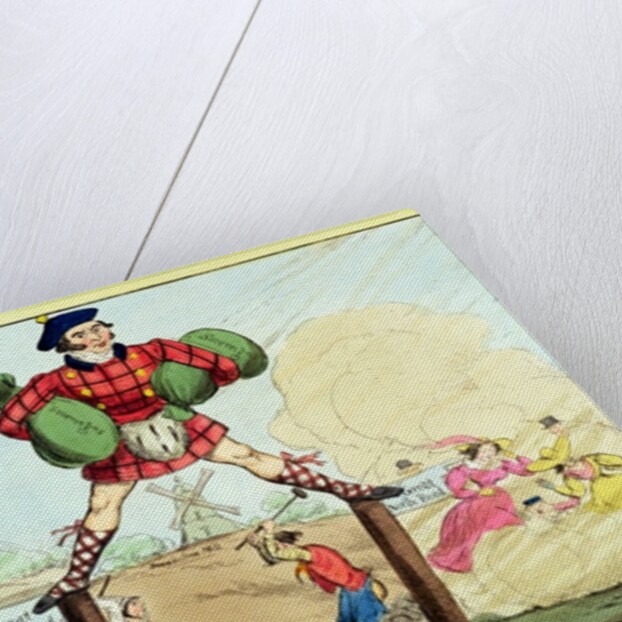 Mock-Adam-izing: the Colossus of Roads, a lampoon of John MacAdam, 1827 by Anonymous Anonymous