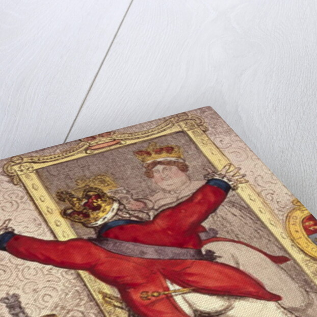 Reflection: To be, or not to be?, cartoon of King George IV of England, 1820 by Anonymous Anonymous