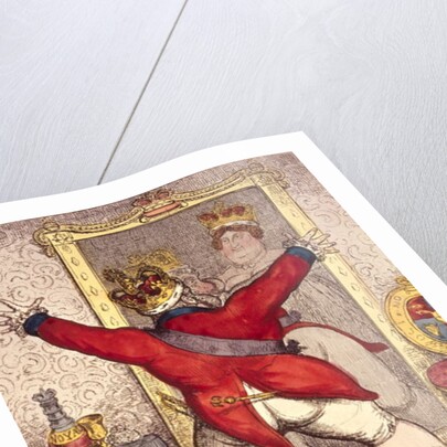 Reflection: To be, or not to be?, cartoon of King George IV of England, 1820 by Anonymous Anonymous