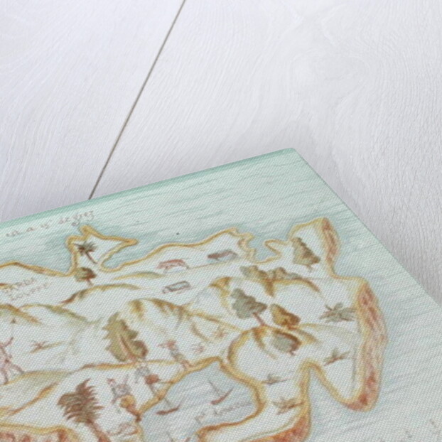 Map of the island of Martinique, 1599 by Samuel de Champlain