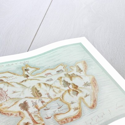 Map of the island of Martinique, 1599 by Samuel de Champlain