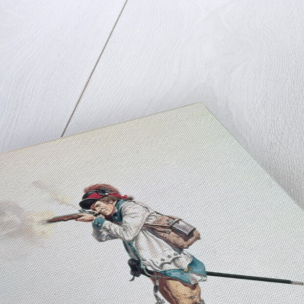 One of Washington's 3rd Continental Dragoons by American School