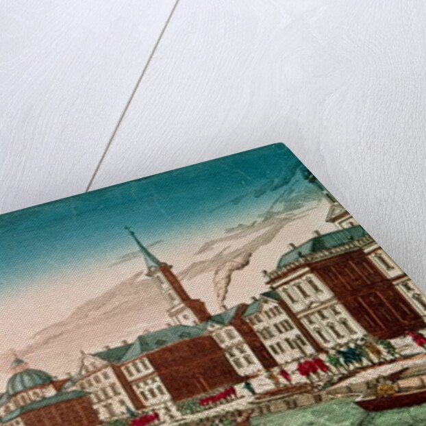 The Landing of English Troops at New York, September 1776, pub. by J. Chereau, Paris by French School