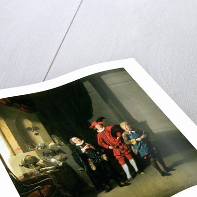 David Garrick with William Burton and John Palmer in 'The Alchemist' by Ben Jonson, 1770 by Johann Zoffany